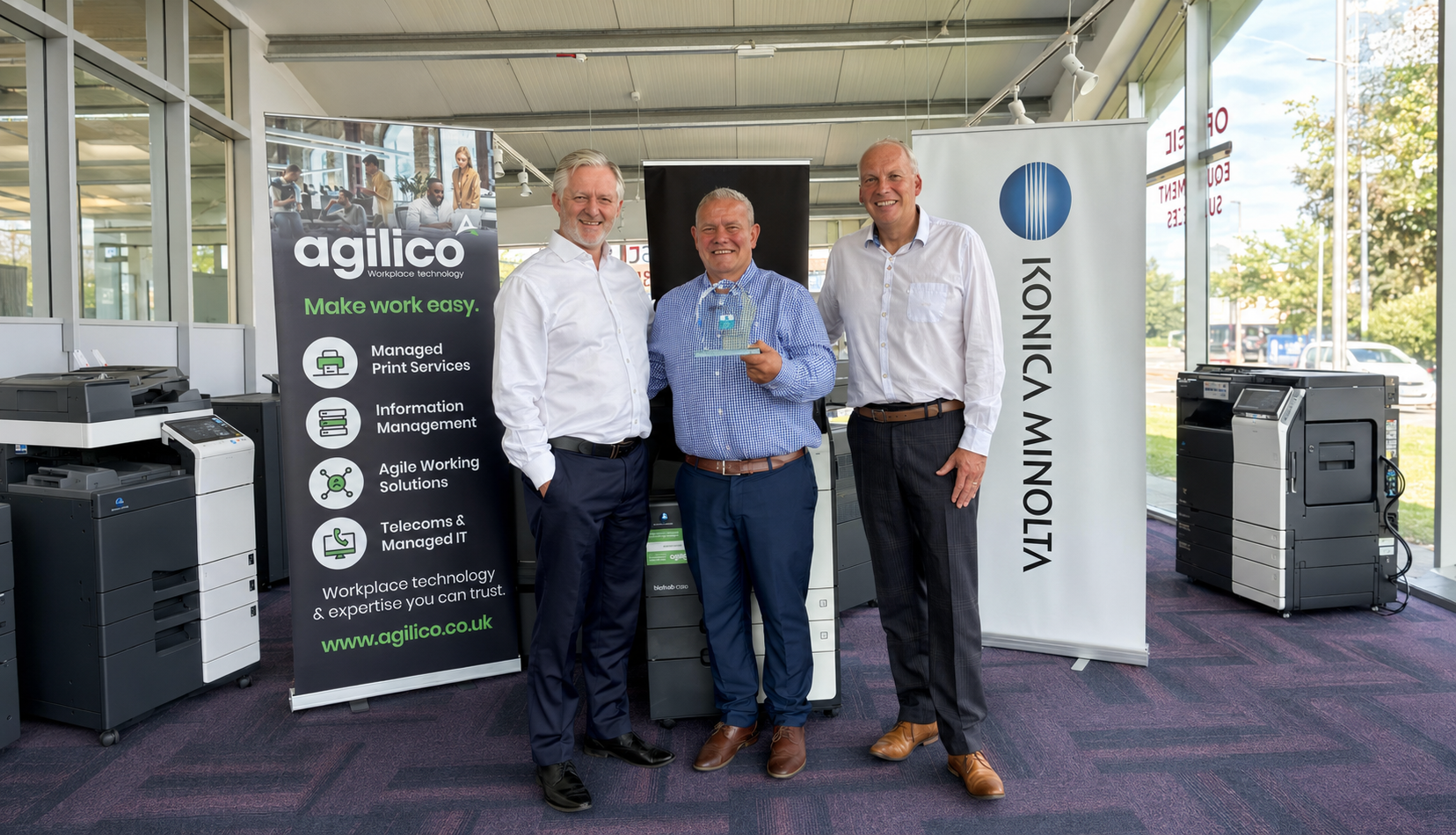 Agilico and Konica Minolta celebrate 40 years of partnership in Inverness
